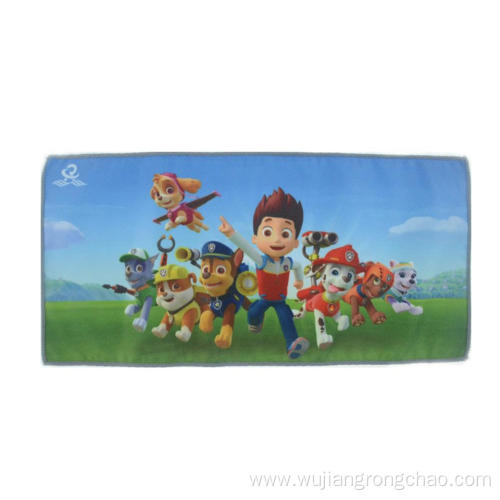 children cartoon printing microfiber table cleaning towel